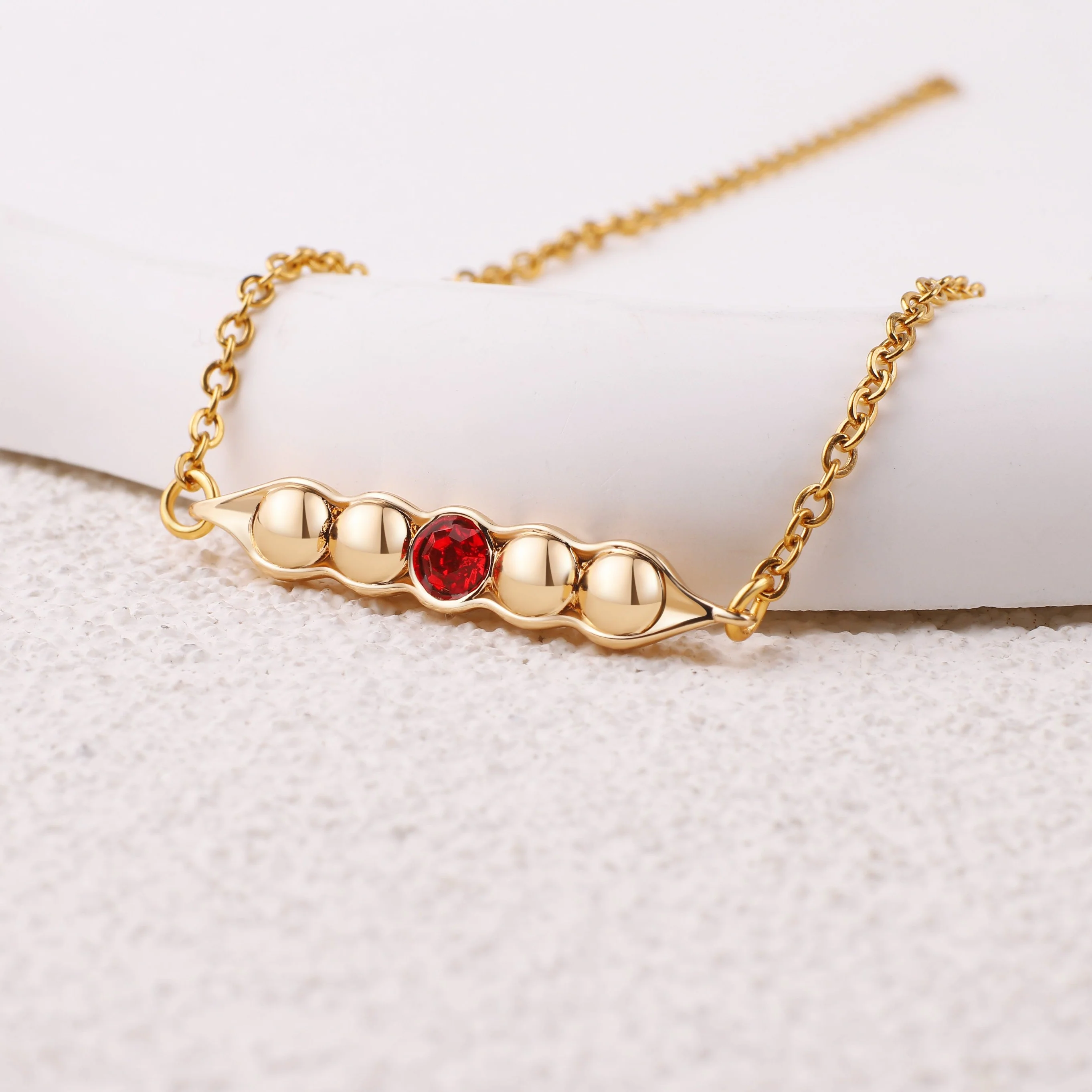 Peas in a Pod Birthstone Bracelet - Image 21