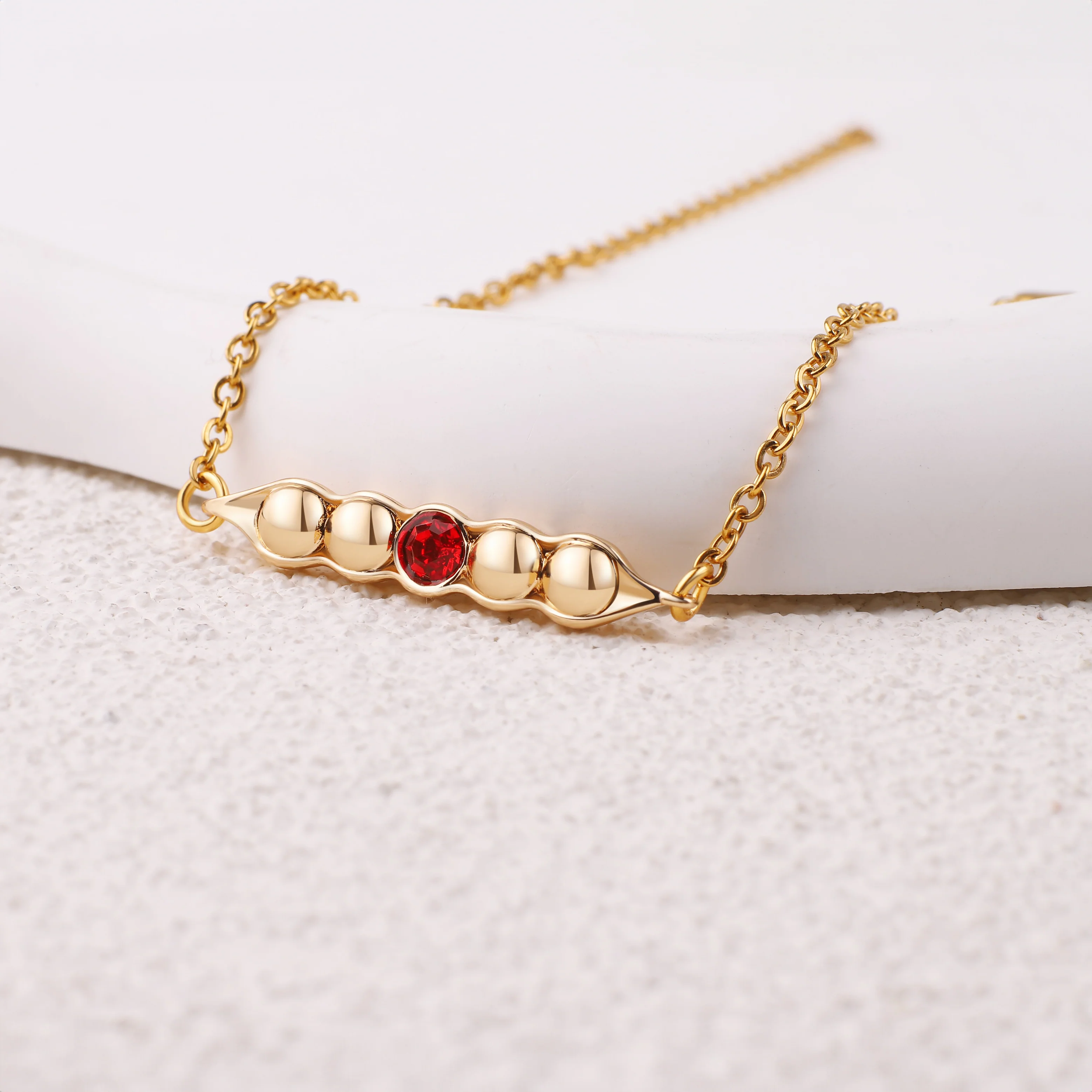Peas in a Pod Birthstone Bracelet - Image 37