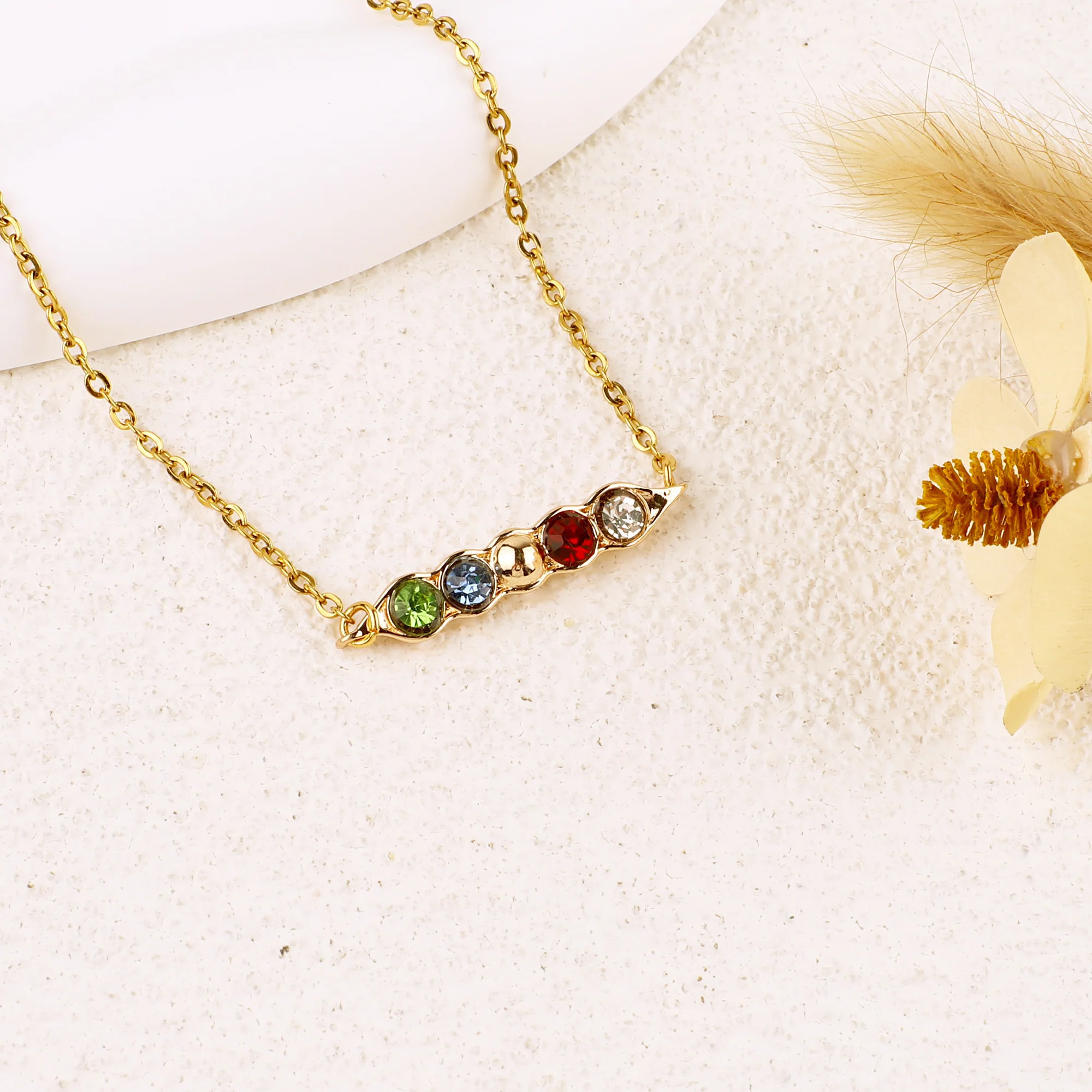Peas in a Pod Birthstone Bracelet - Image 5