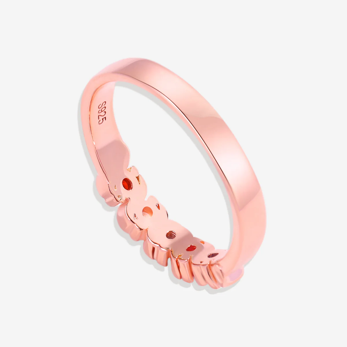Personalized Wave Birthstones Ring - Image 9