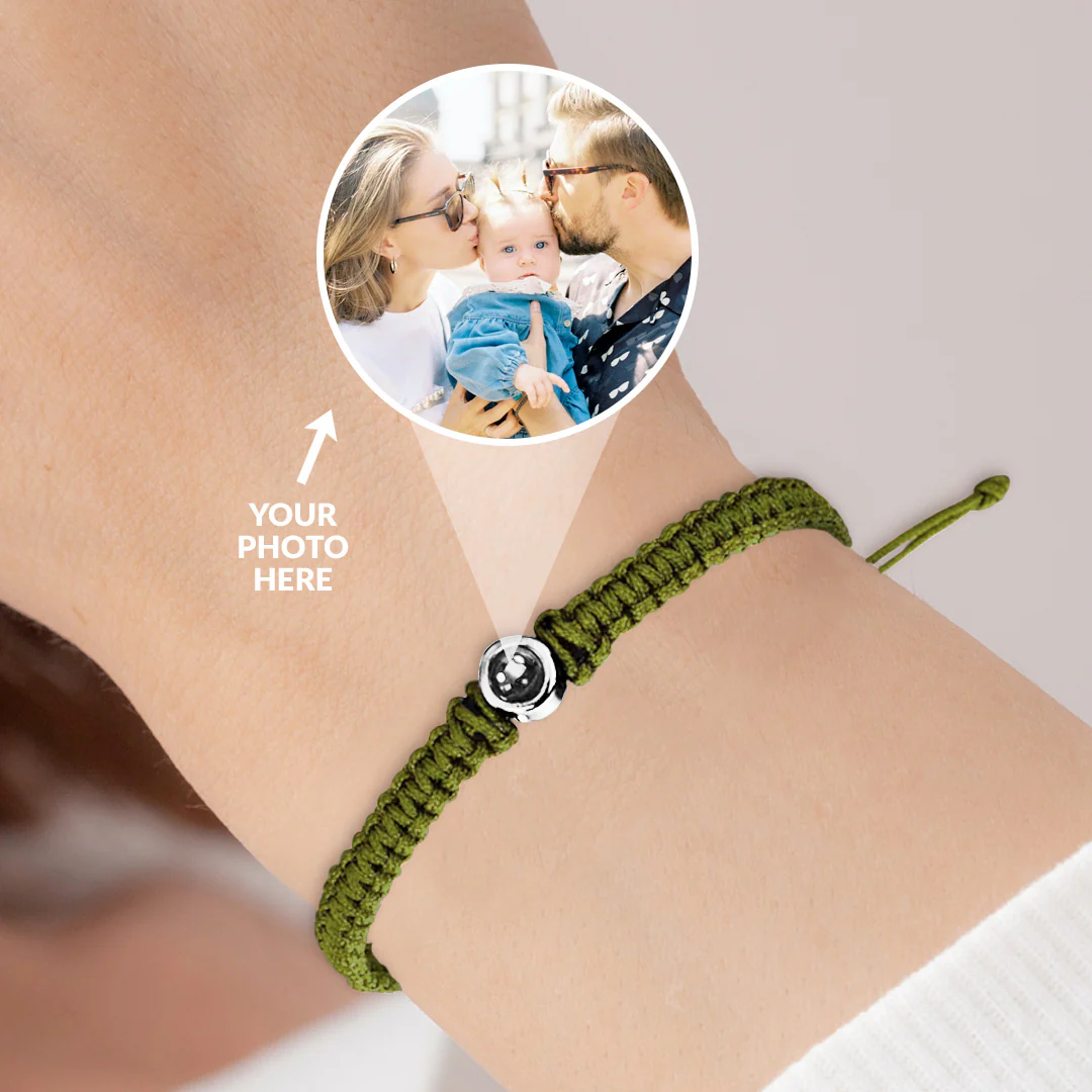 Personalized Braided Photo Bracelet - Image 3