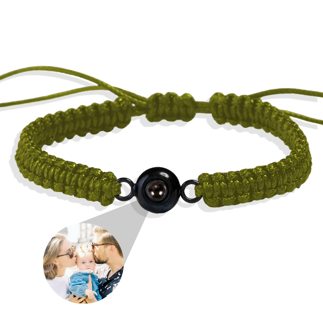 Personalized Braided Photo Bracelet - Image 4