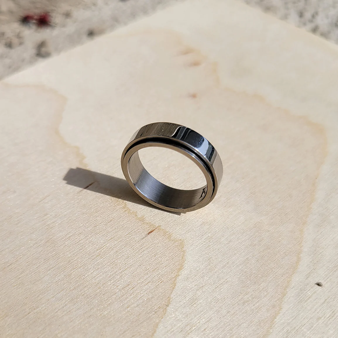 Personalized Classic Block Fidget Ring - Image 13