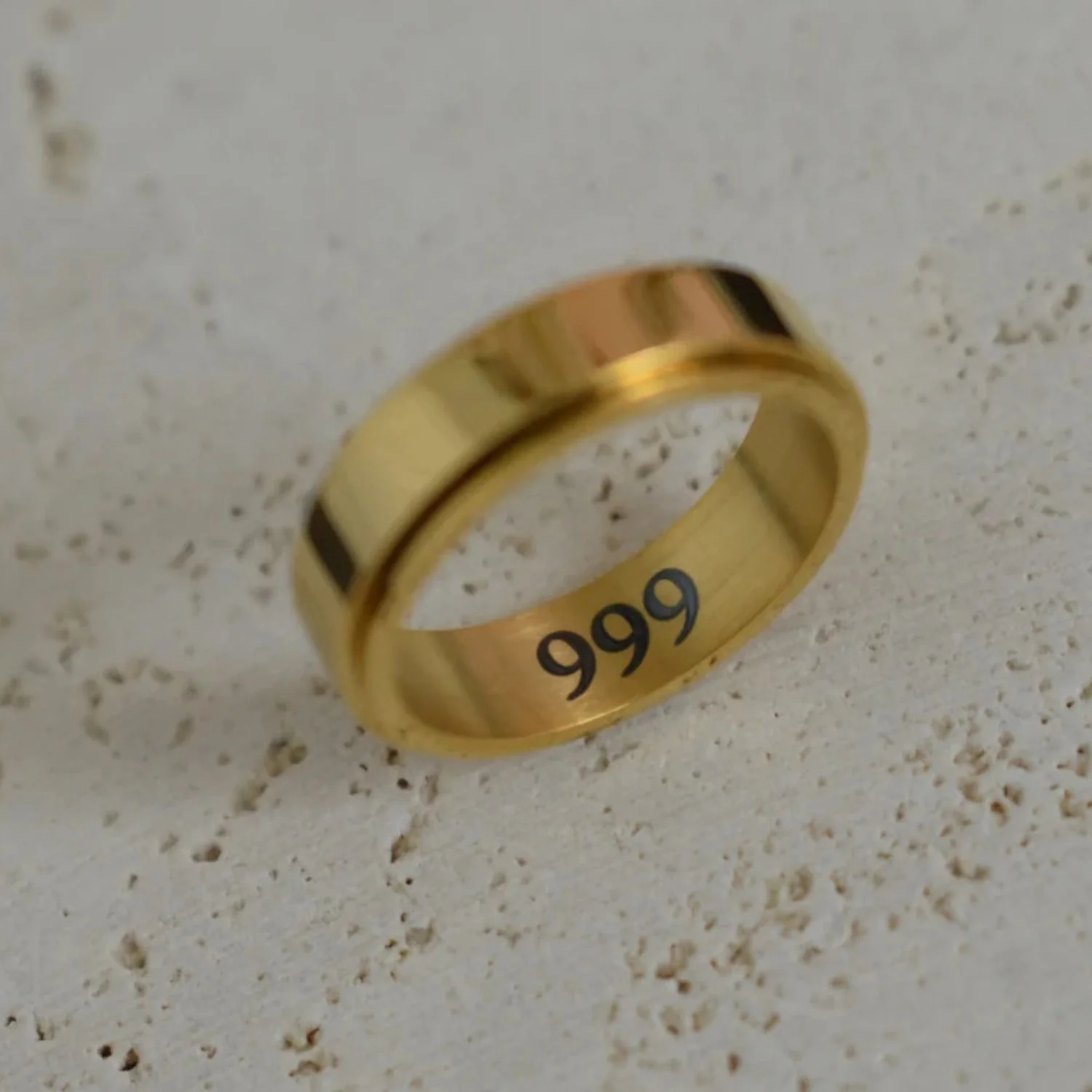 Personalized Classic Block Fidget Ring - Image 7