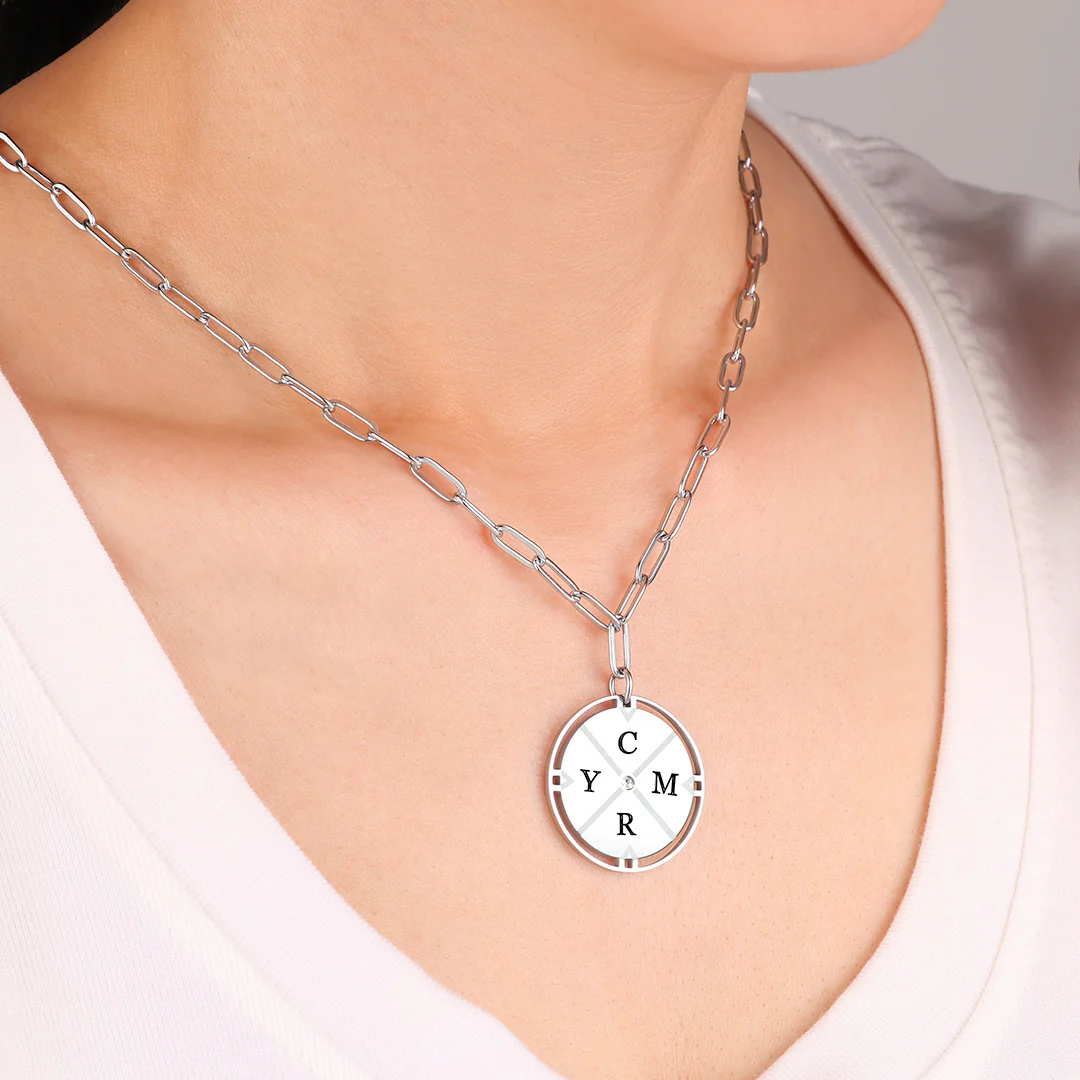 Personalized Compass Pendant Necklace - Image 12