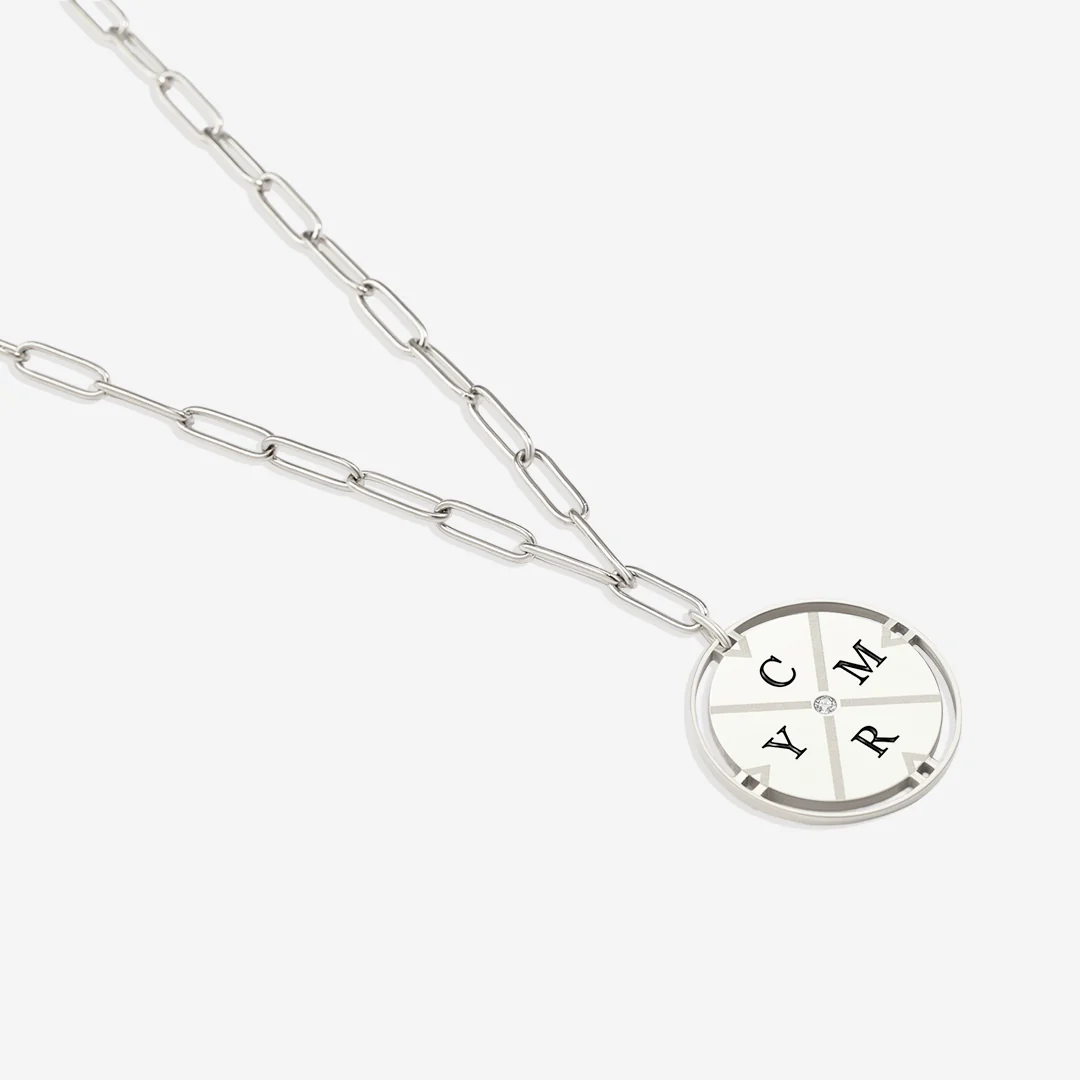Personalized Compass Pendant Necklace - Image 15