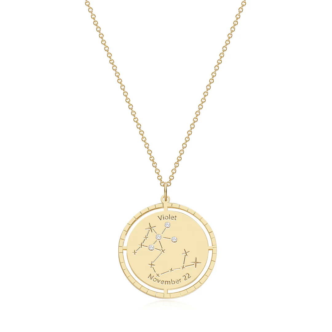 Personalized Constellation Pendant Necklace - Image 20