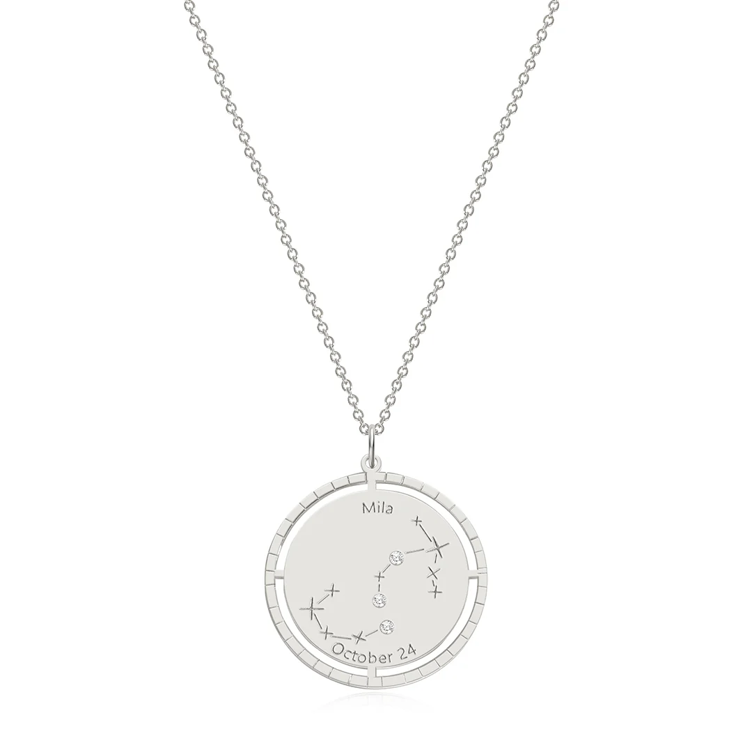 Personalized Constellation Pendant Necklace - Image 36