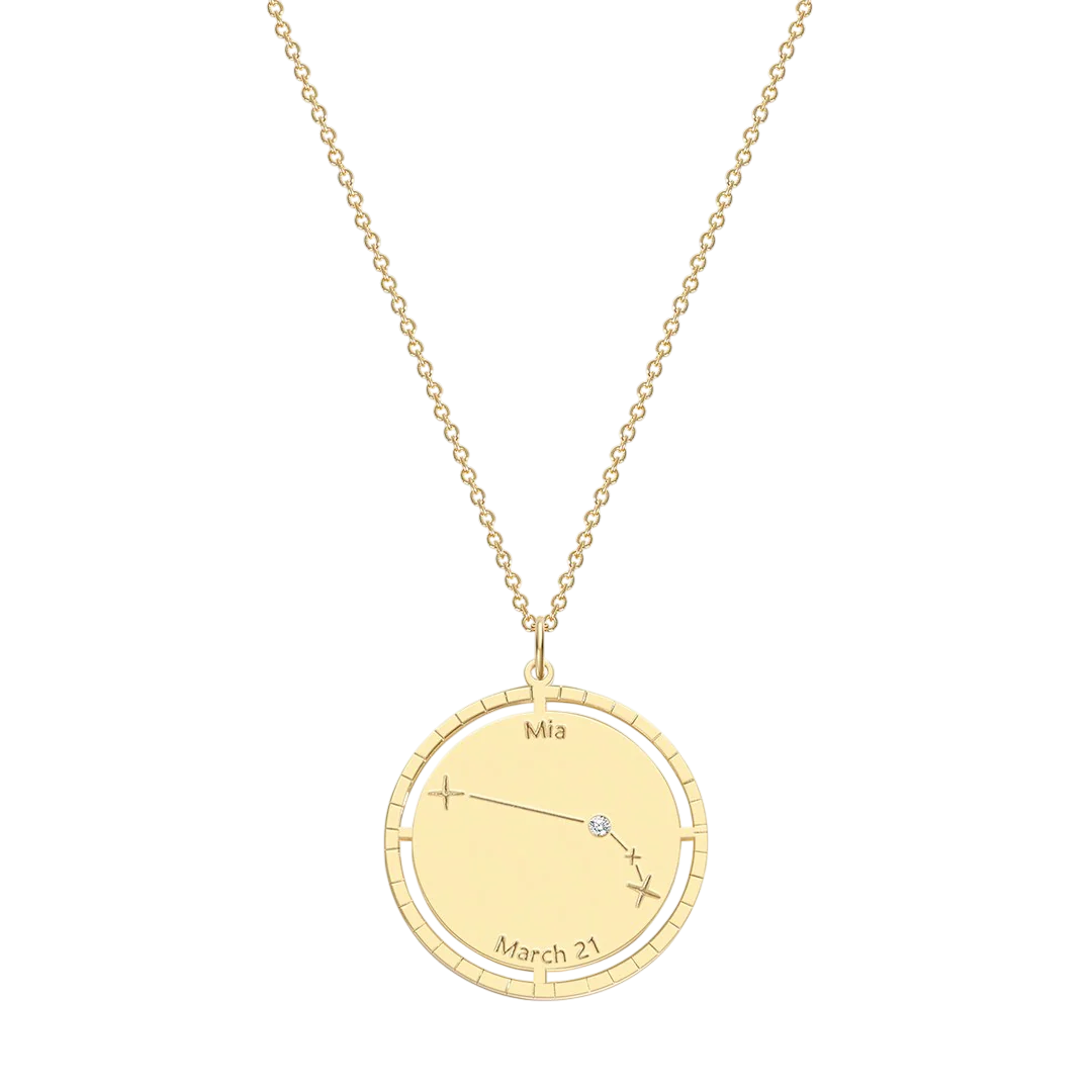 Personalized Constellation Pendant Necklace - Image 45