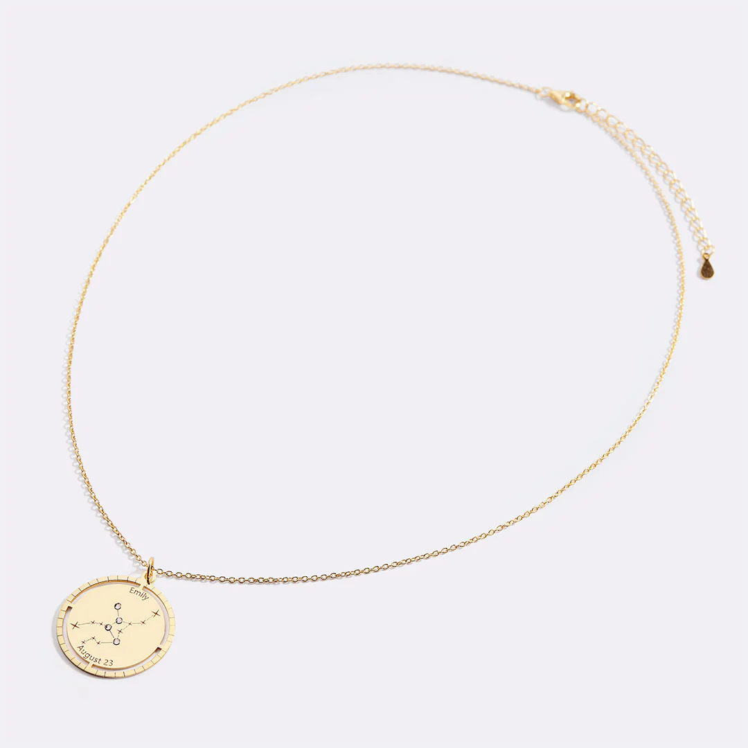 Personalized Constellation Pendant Necklace - Image 65