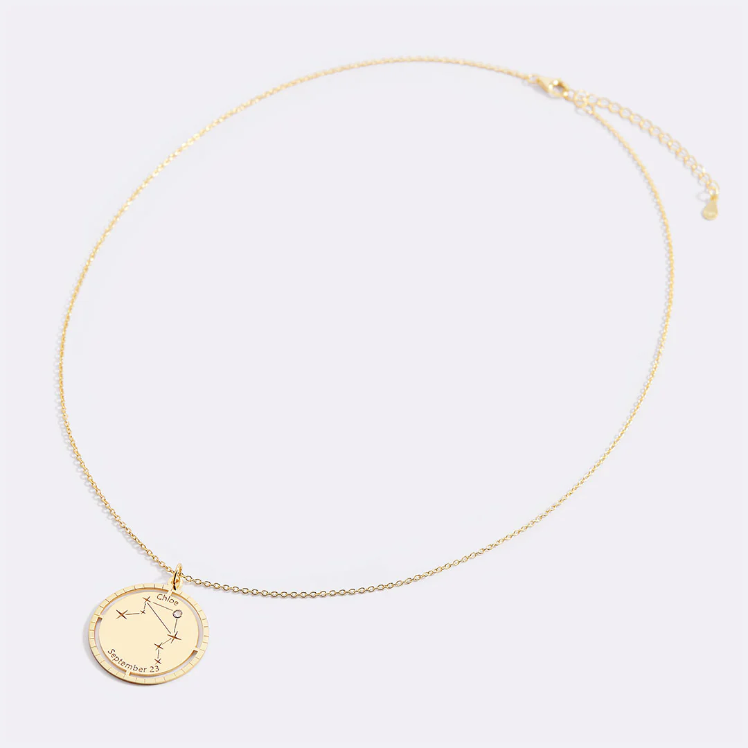 Personalized Constellation Pendant Necklace - Image 67