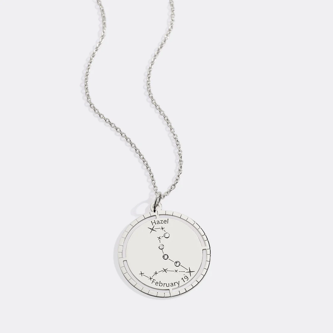 Personalized Constellation Pendant Necklace - Image 76
