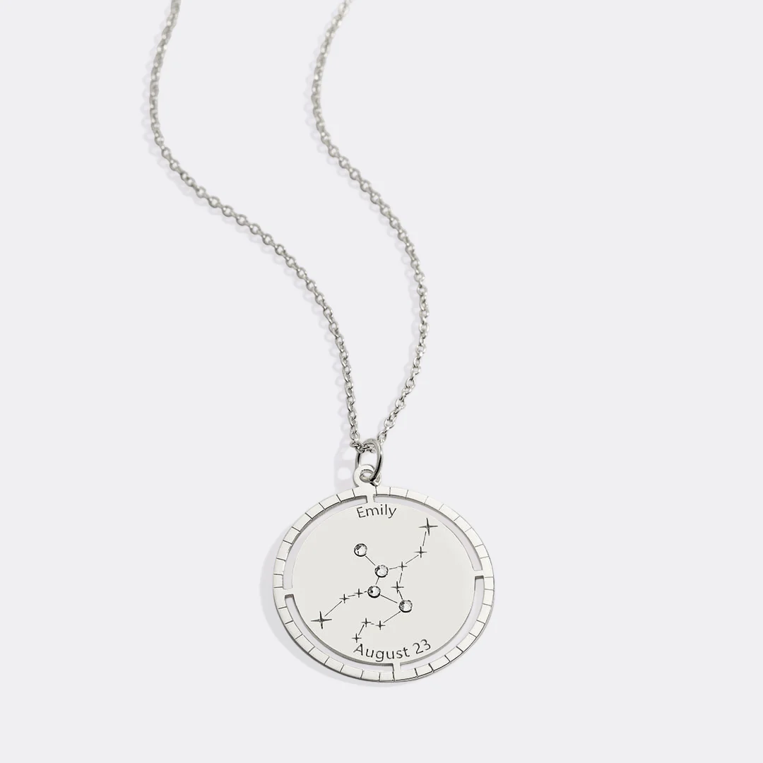 Personalized Constellation Pendant Necklace - Image 88