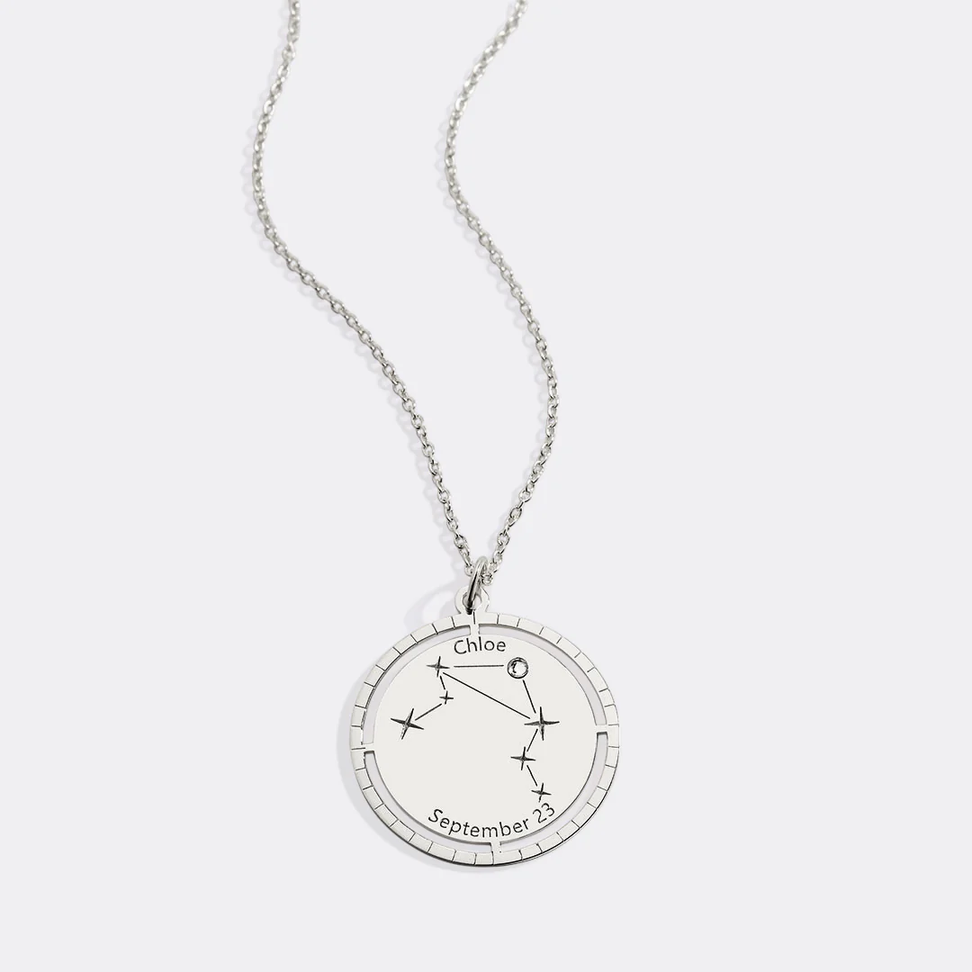 Personalized Constellation Pendant Necklace - Image 90