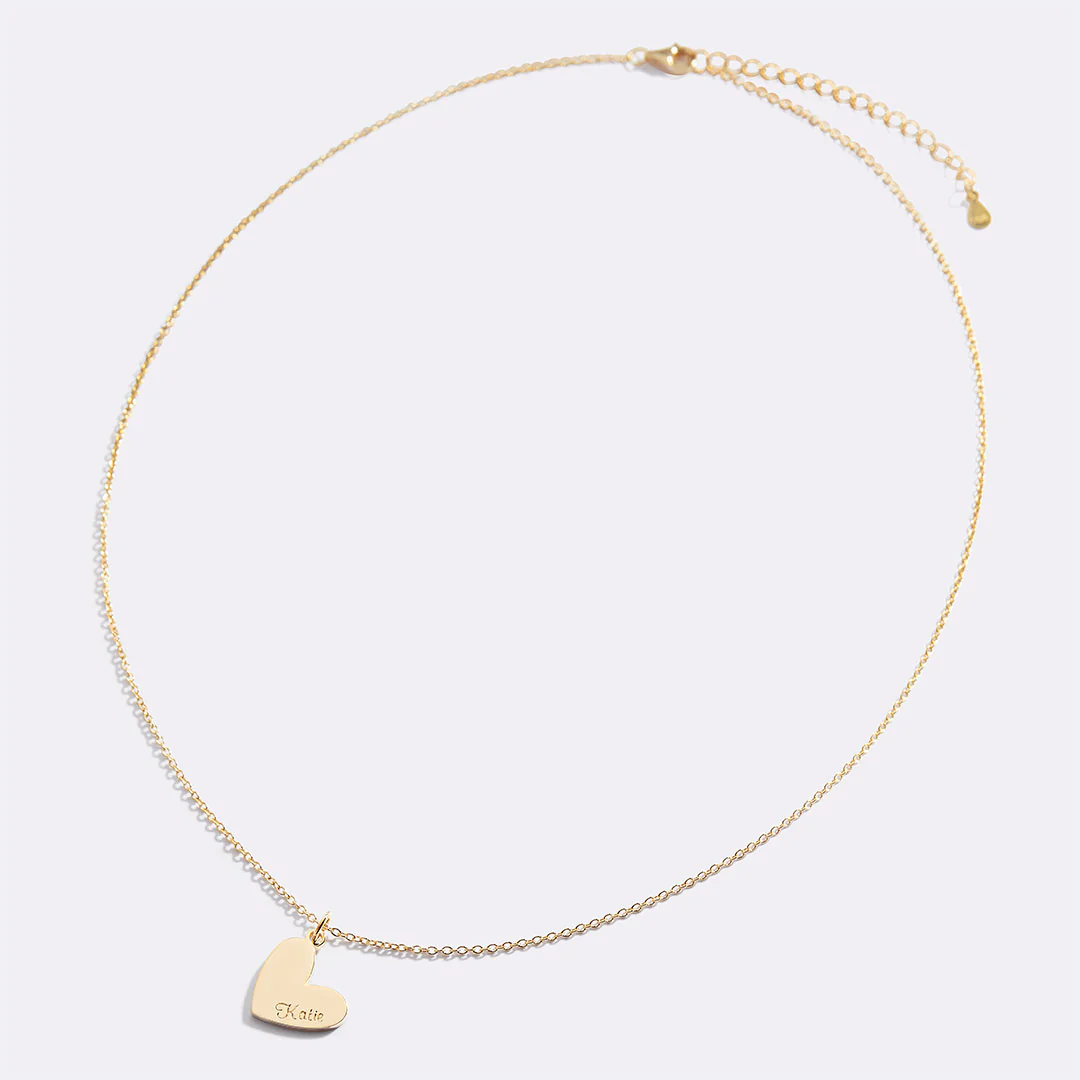 Personalized Heart Name Necklace - Image 4