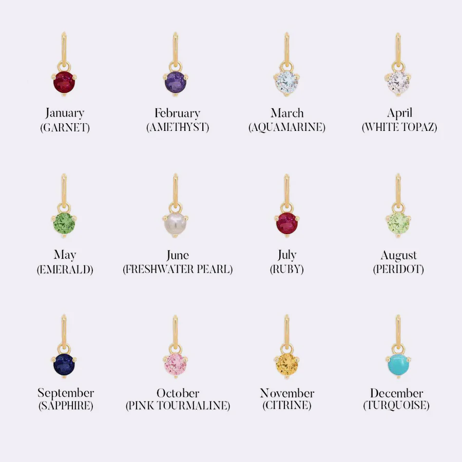 Personalized Mini Bar Birthstone Necklace - Image 5