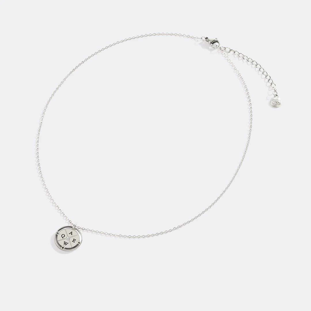 Personalized Mini Compass Pendant Necklace - Image 5
