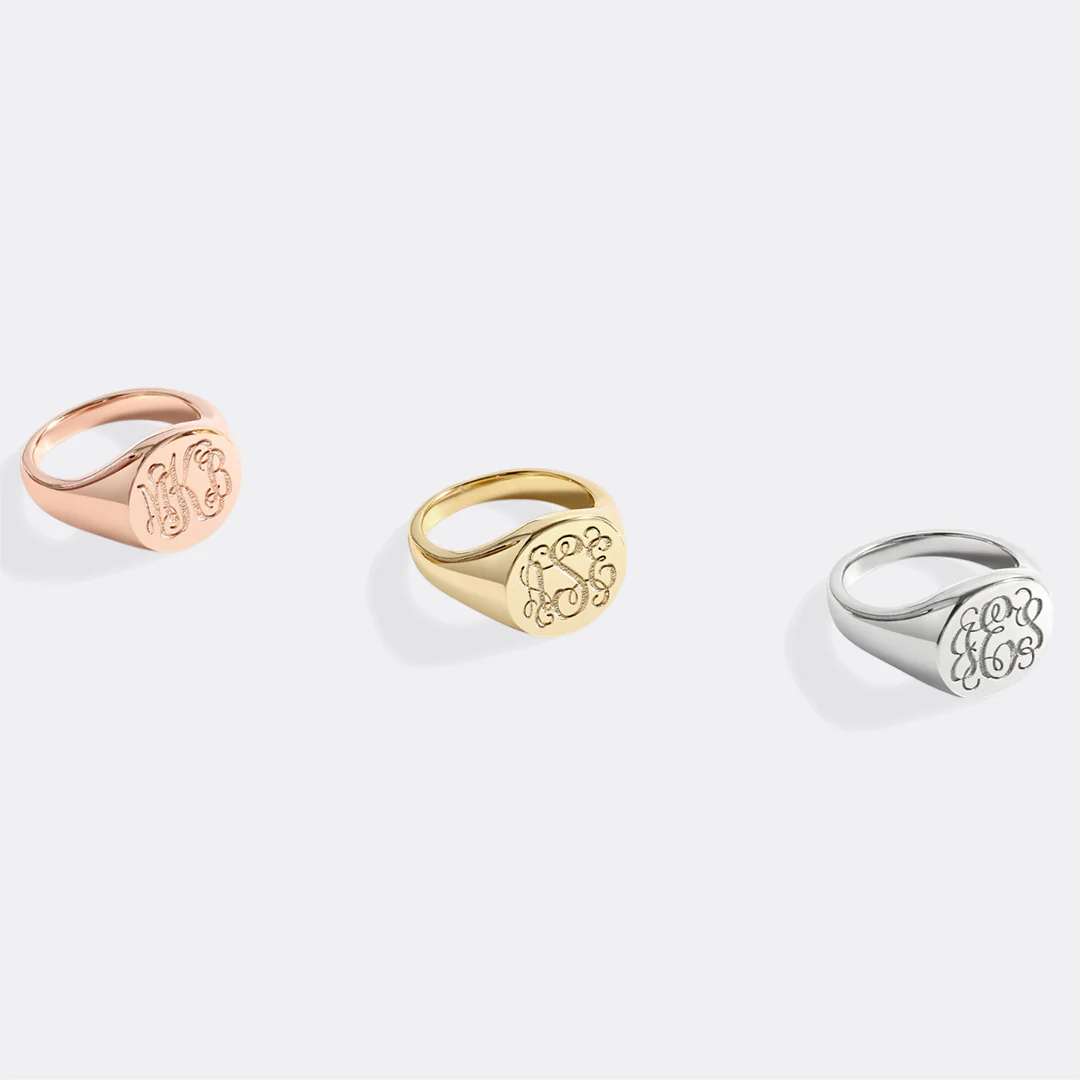 Monogram Signet Ring - Image 7