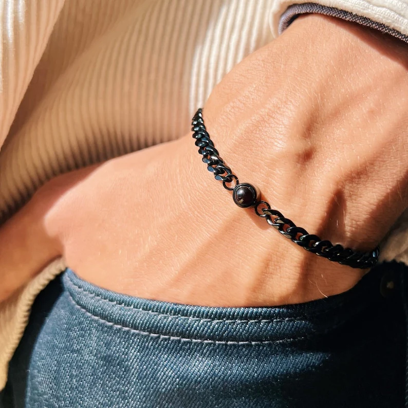 Cuban Chain Photo Bracelet - Image 5