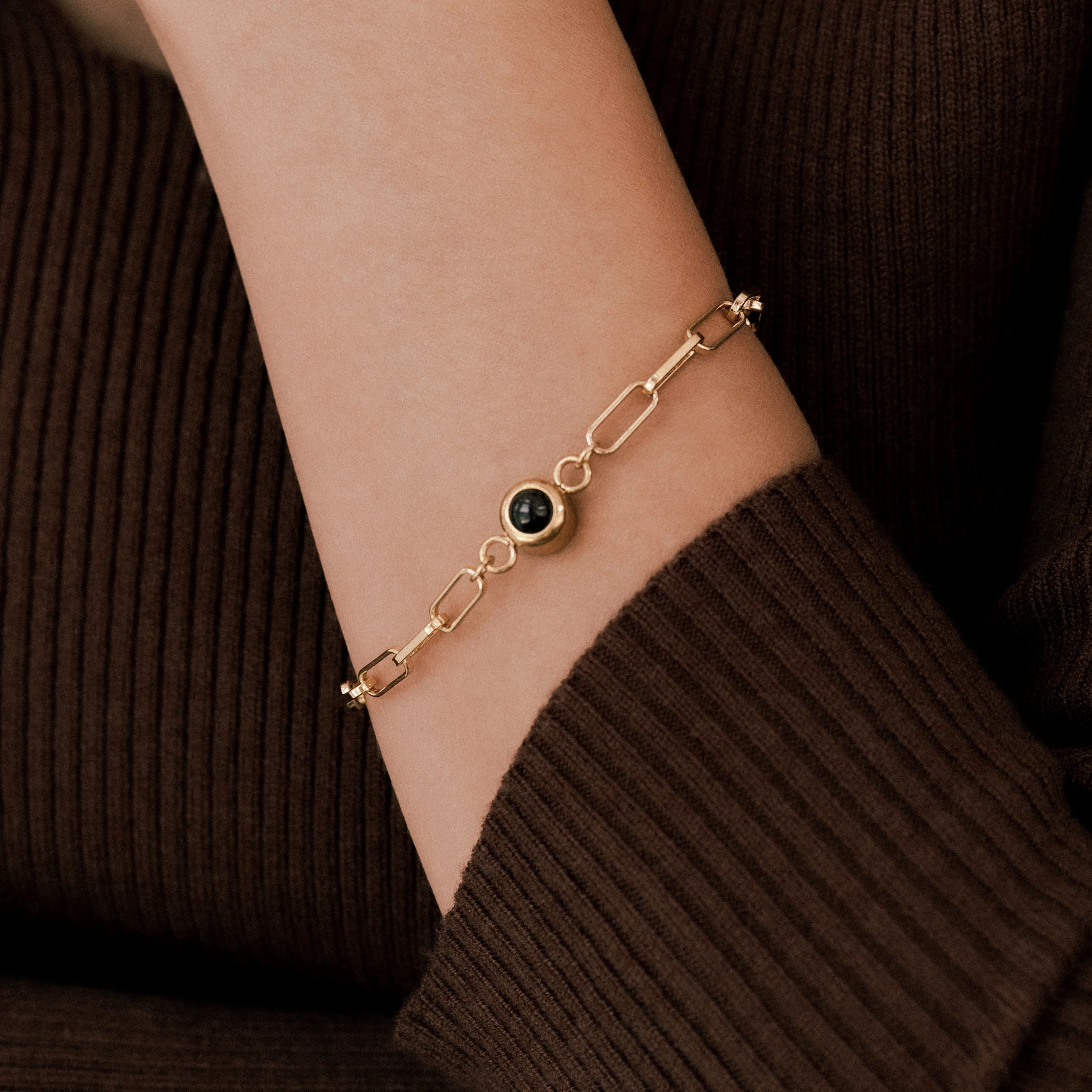 Photo Bracelet with Paperclip Chain - Image 14