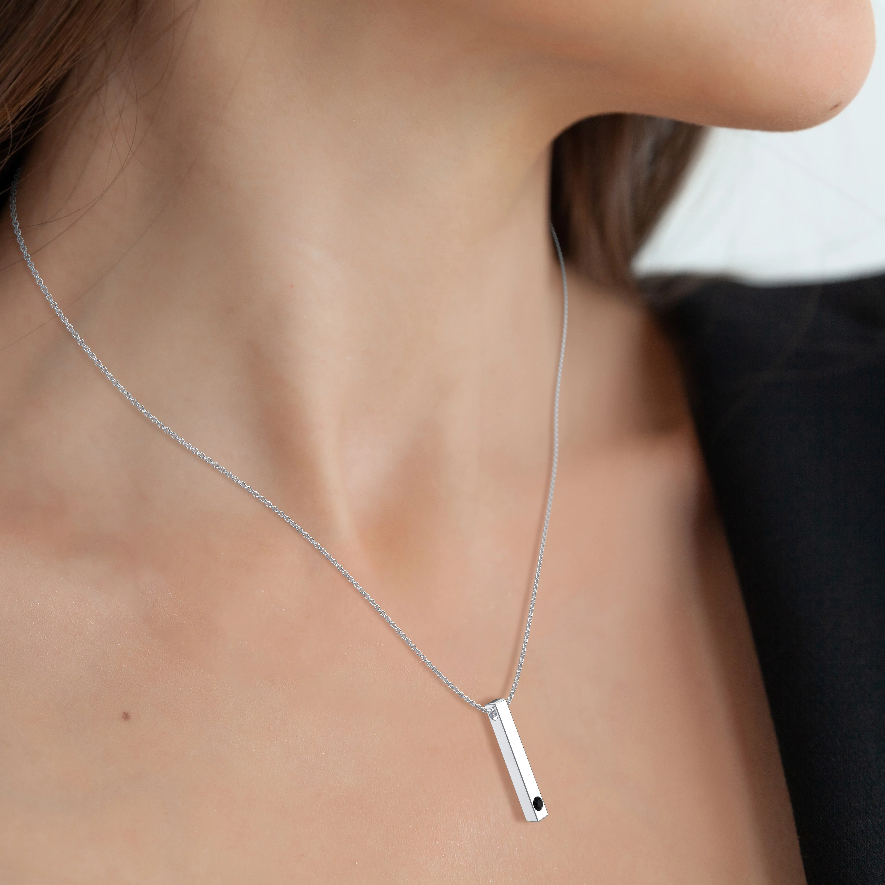 Pillar Bar Photo Necklace - Image 10