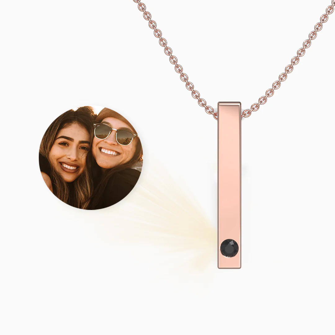 Pillar Bar Photo Necklace - Image 11
