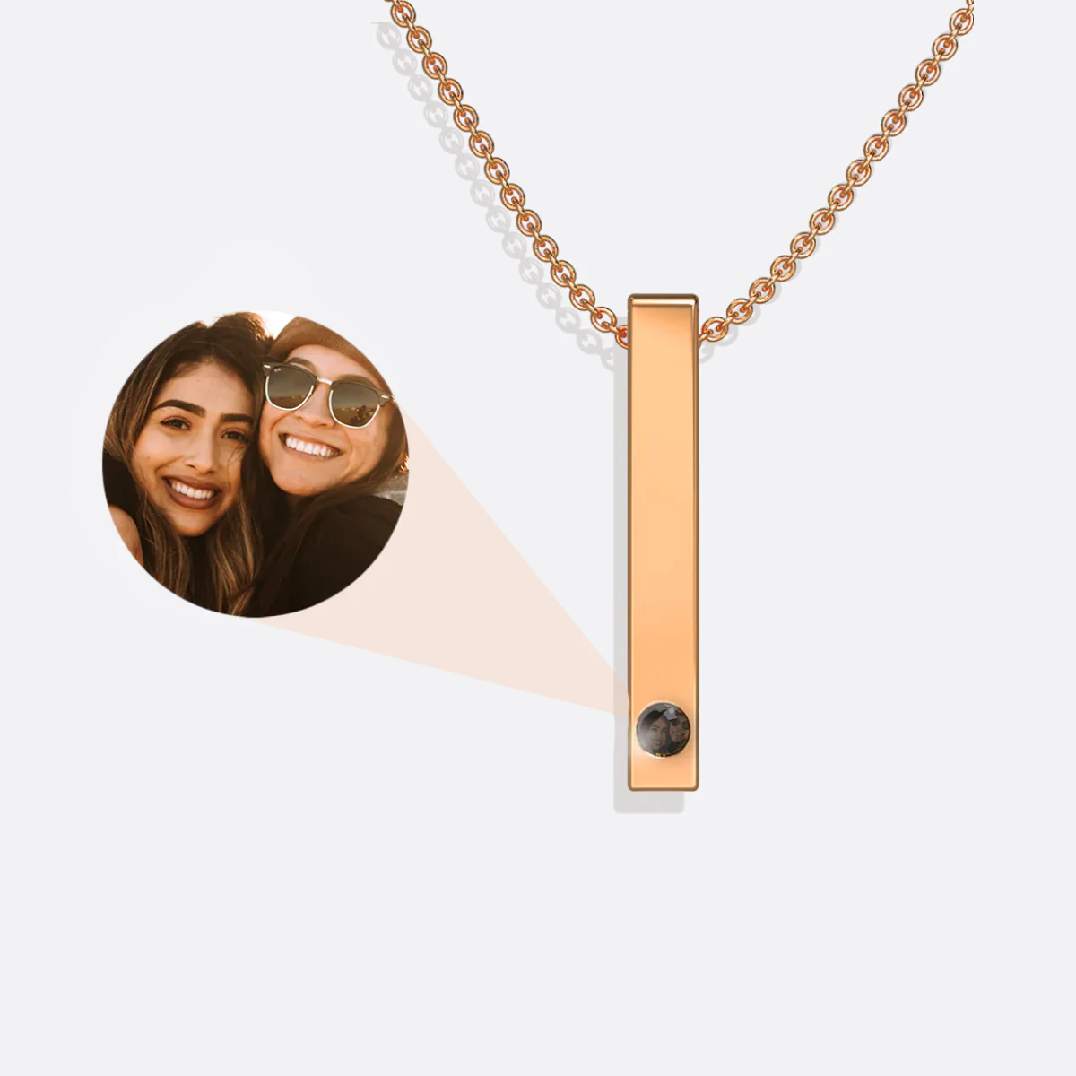 Pillar Bar Photo Necklace - Image 20