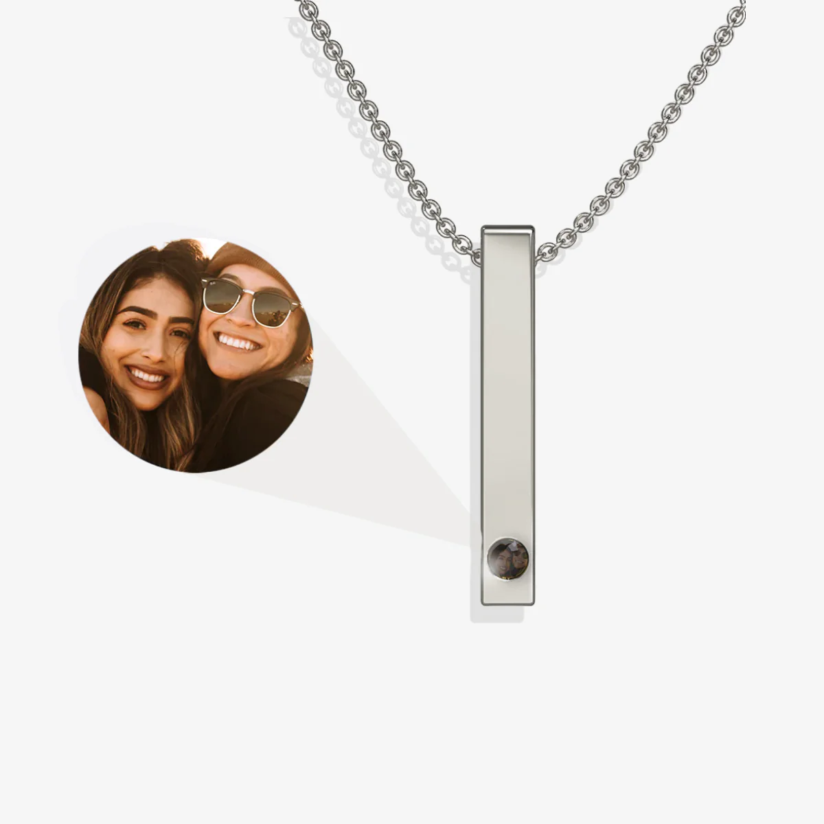 Pillar Bar Photo Necklace - Image 21