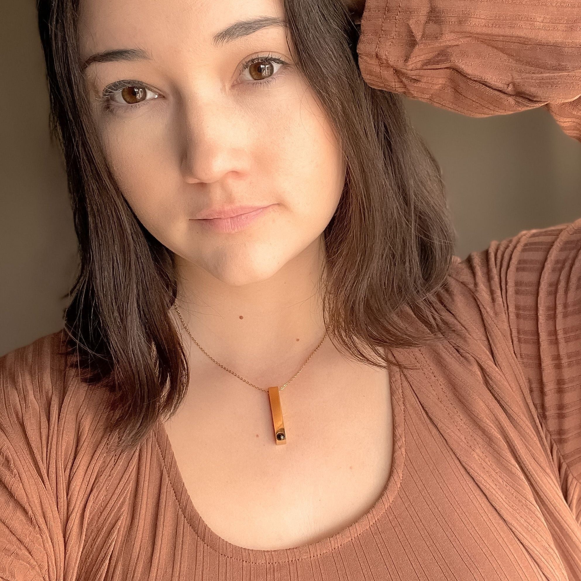 Pillar Bar Photo Necklace - Image 22