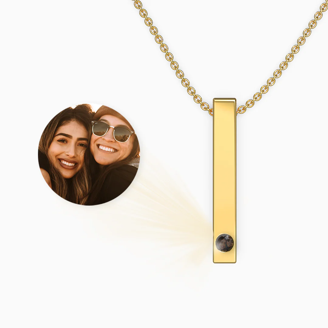 Pillar Bar Photo Necklace - Image 4