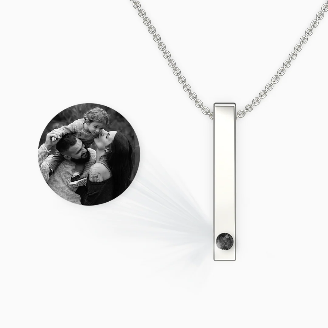 Pillar Bar Photo Necklace - Image 5