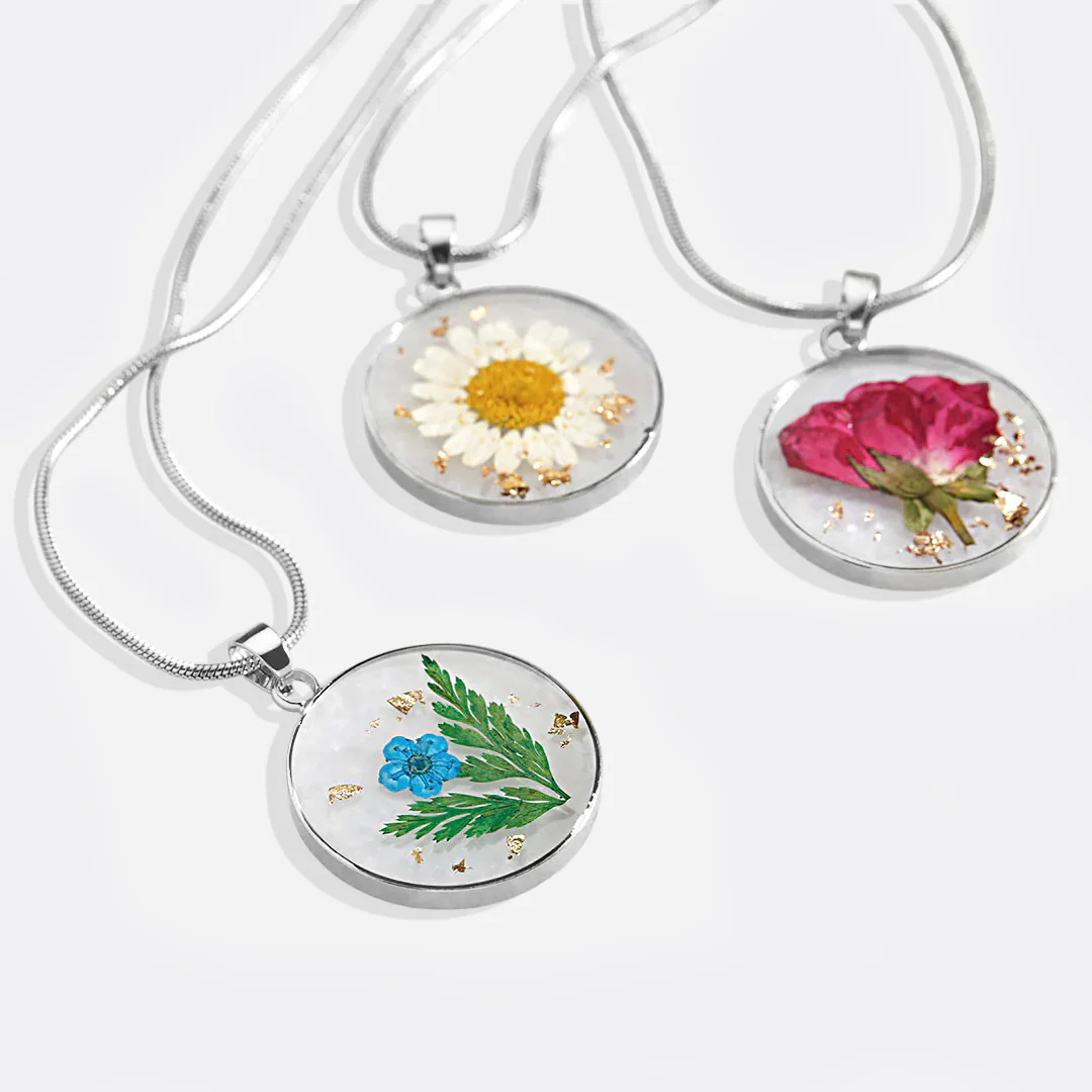 Pressed Birth Flower Necklace - Image 112