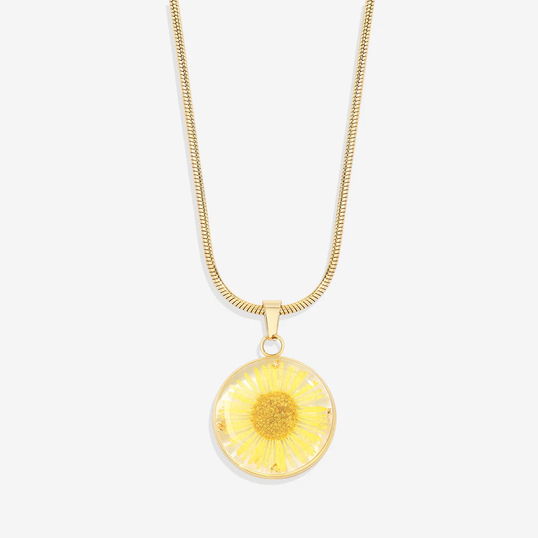 Pressed Birth Flower Necklace - Image 139