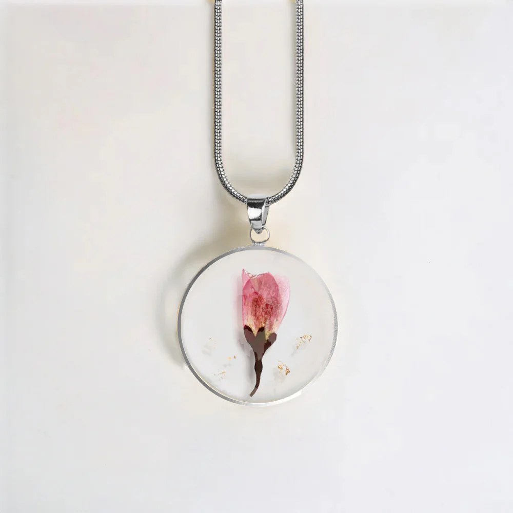 Pressed Birth Flower Necklace - Image 151