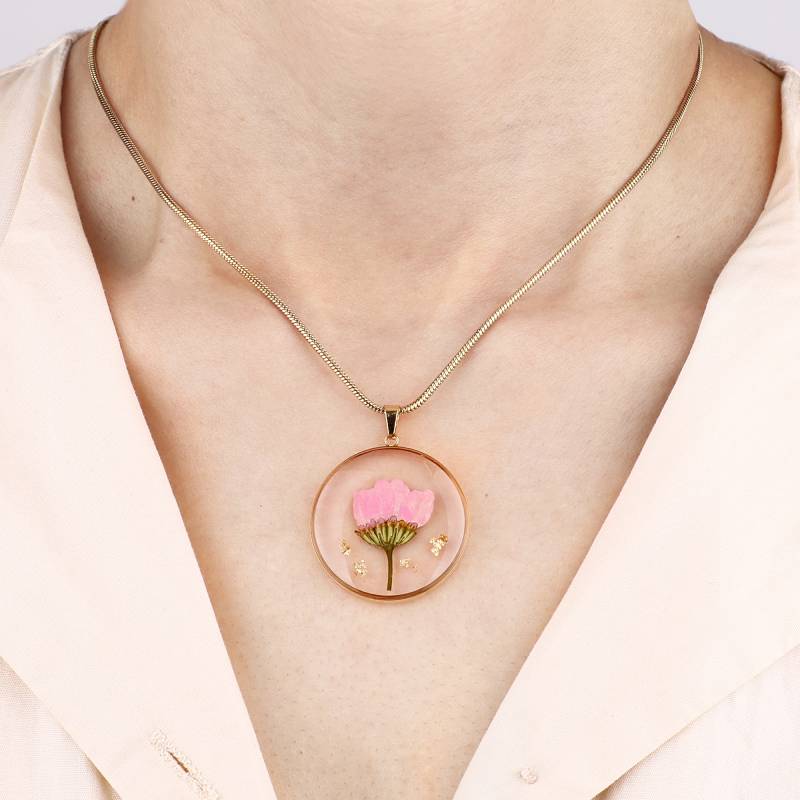 Pressed Birth Flower Necklace - Image 16