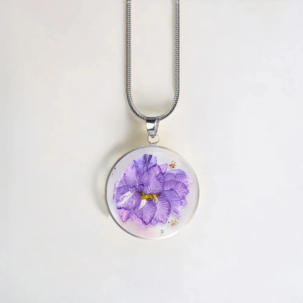 Pressed Birth Flower Necklace - Image 165