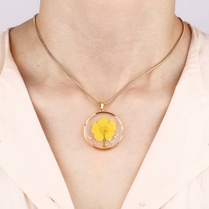 Pressed Birth Flower Necklace - Image 19