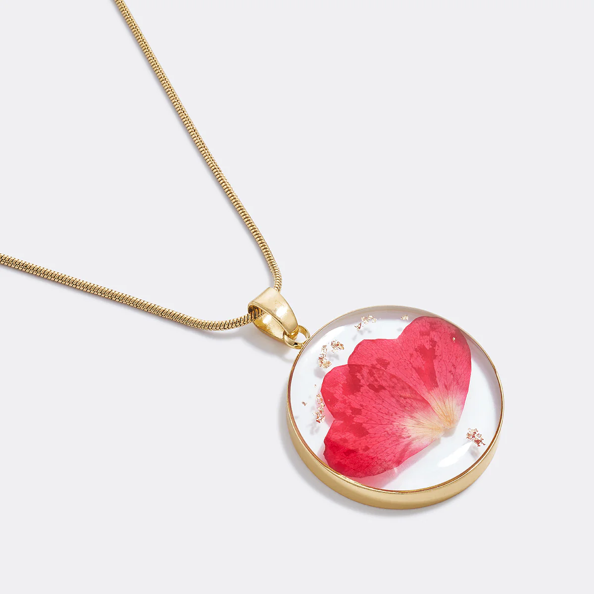 Pressed Birth Flower Necklace - Image 2