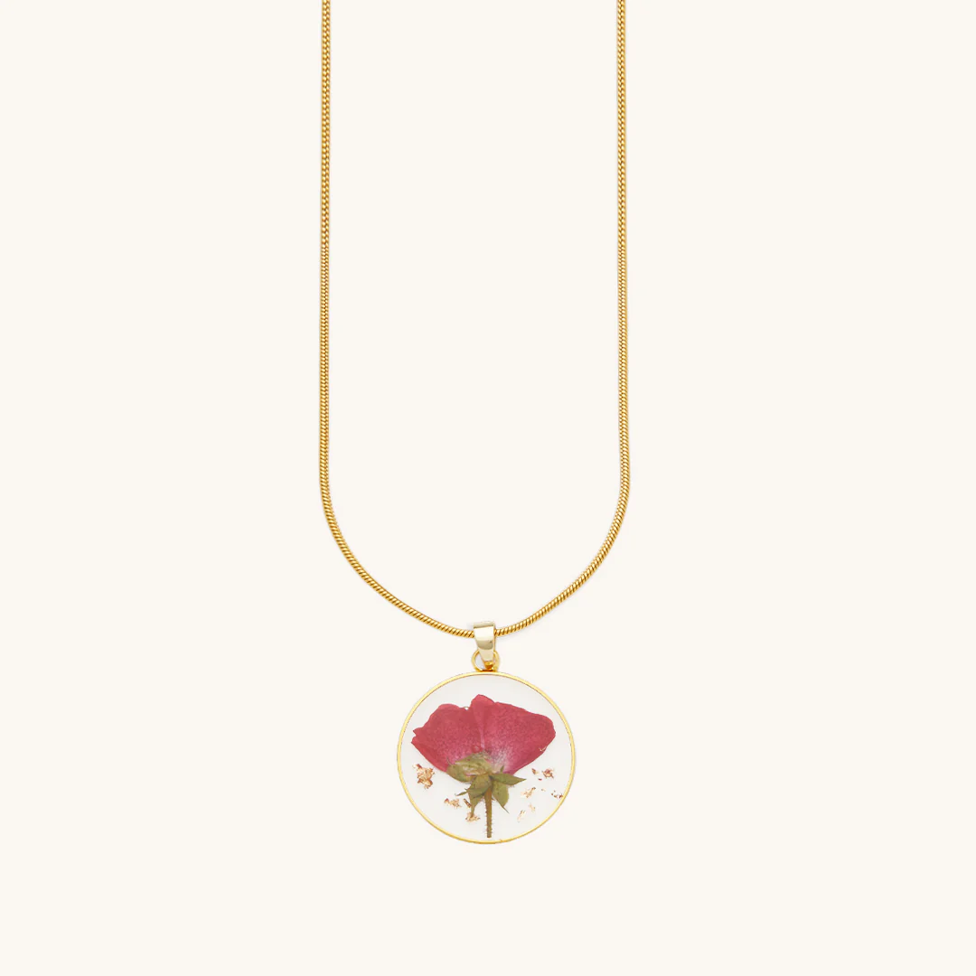 Pressed Birth Flower Necklace - Image 23