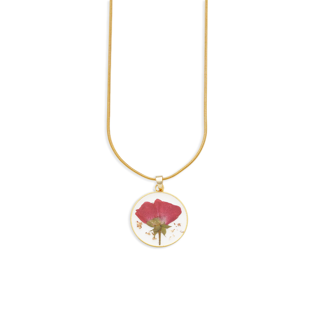 Pressed Birth Flower Necklace - Image 25