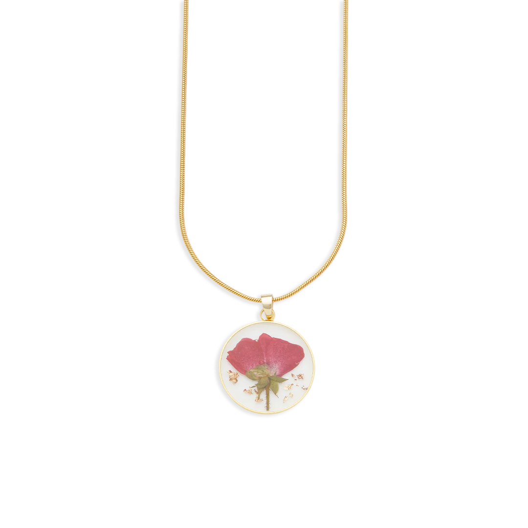 Pressed Birth Flower Necklace - Image 26