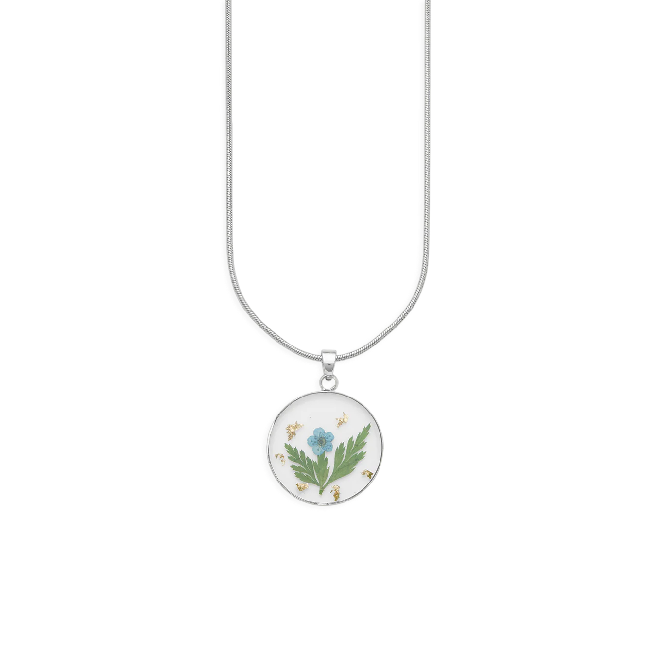 Pressed Birth Flower Necklace - Image 33