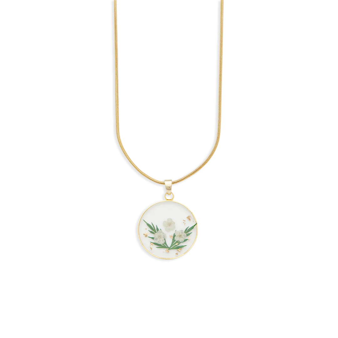 Pressed Birth Flower Necklace - Image 36