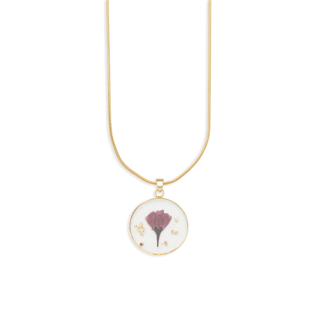 Pressed Birth Flower Necklace - Image 41