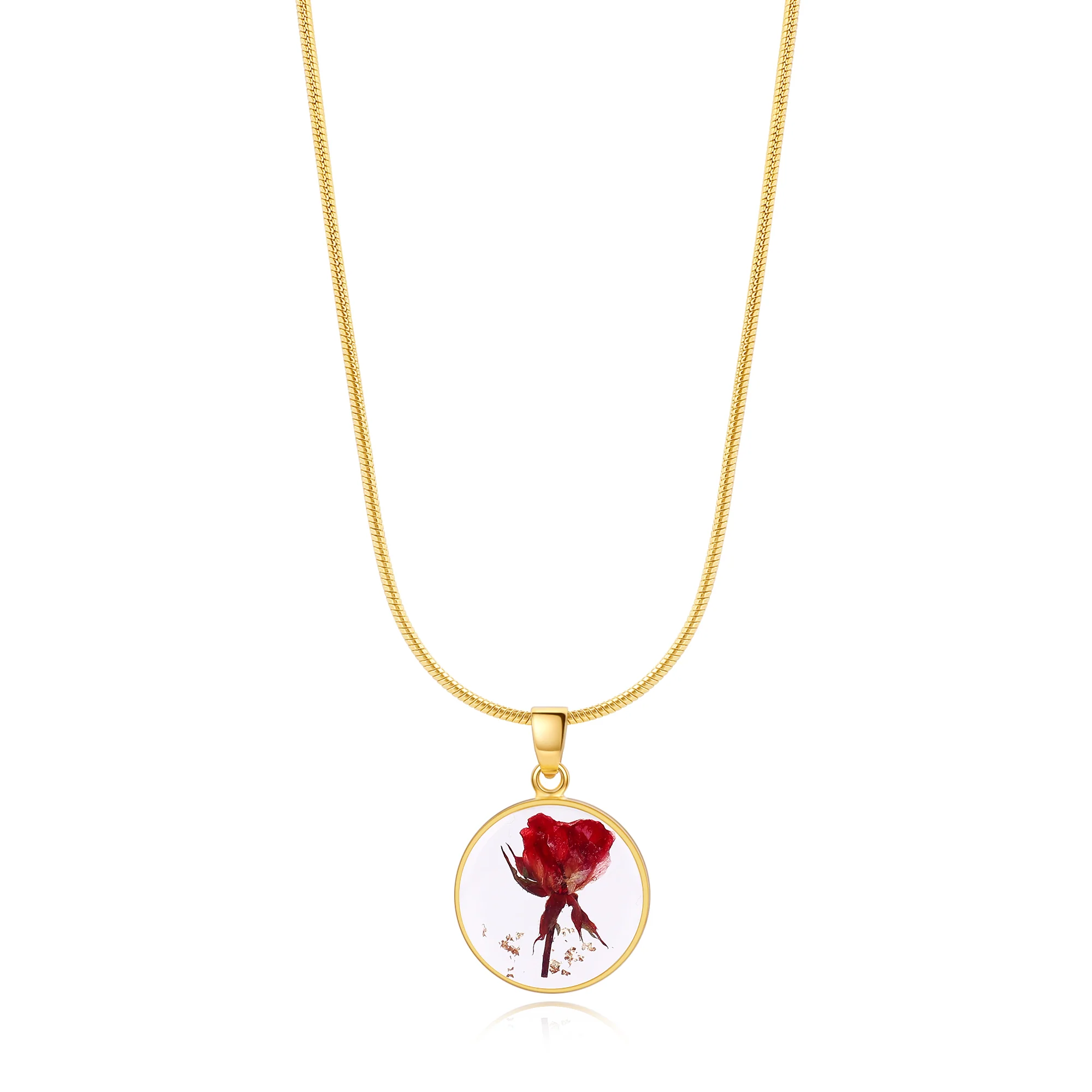 Pressed Birth Flower Necklace - Image 77