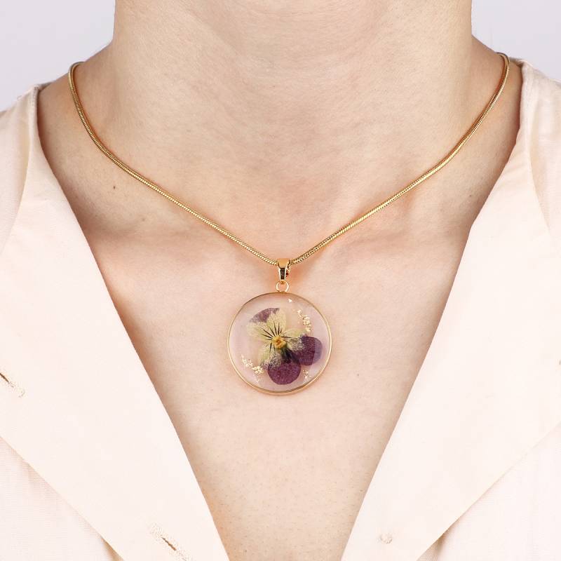 Pressed Birth Flower Necklace - Image 9
