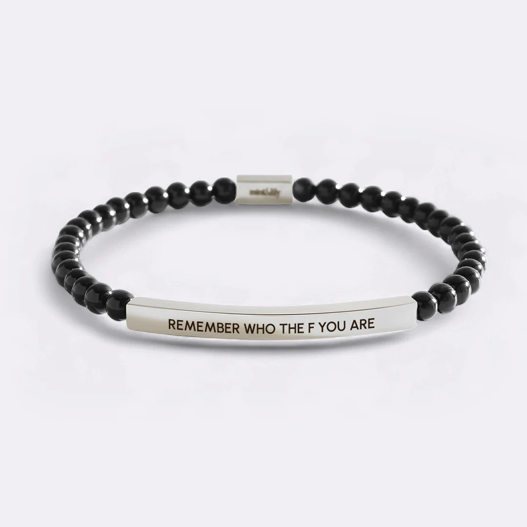 Remember Who The F You Are Beaded Inspire Bracelet - Image 4