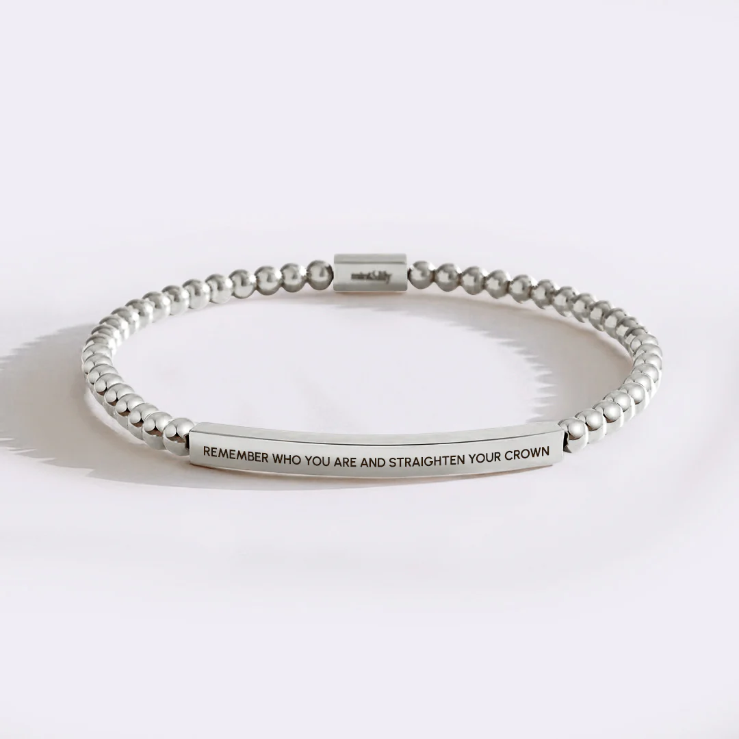 Remember Who You Are and Straighten Your Crown Beaded Inspire Bracelet - Image 9