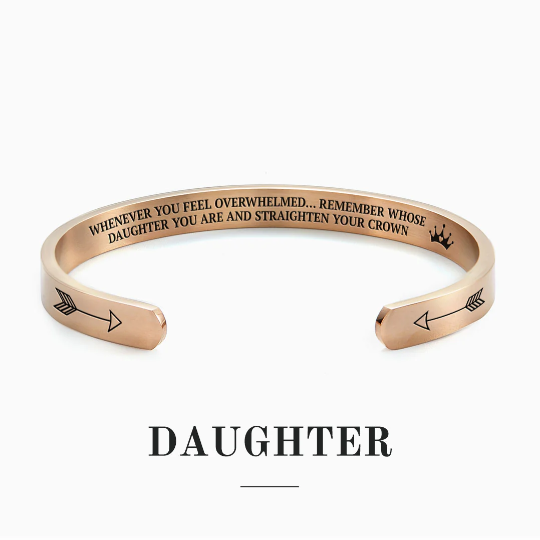Remember Who You Are and Straighten Your Crown Personalizable Cuff Bracelet - Image 23