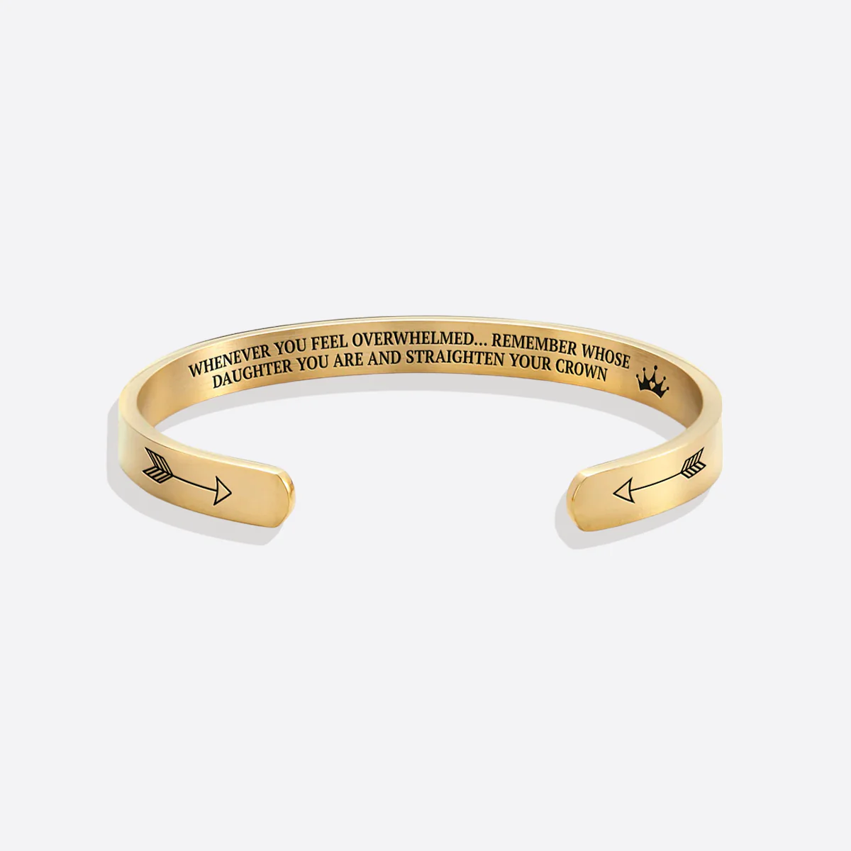 Remember Who You Are and Straighten Your Crown Personalizable Cuff Bracelet - Image 39